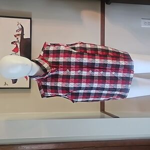 👚DRESSBARN PLAID QUILTED VEST